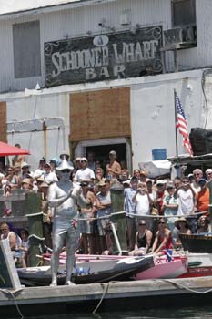 Schooner Wharf Minimal Regatta 2008 photo - Duval Street, Key West
